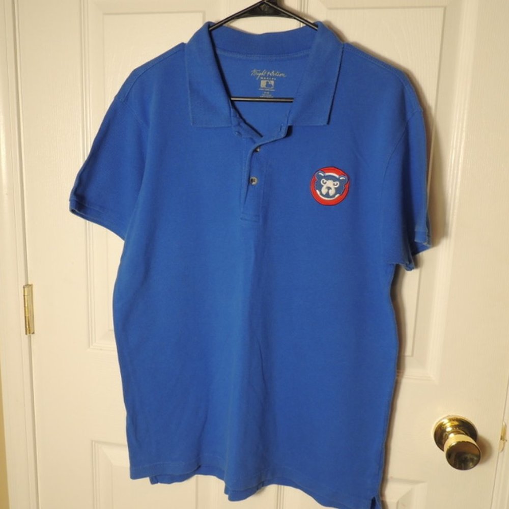 Wright & Ditson Men's Blue Cubs Polo Shirt Size M